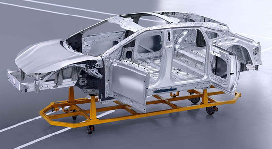 Präzisions-Kunststoff-CNC-Auto-Modell-Prototyp-Bearbeitung Weiß